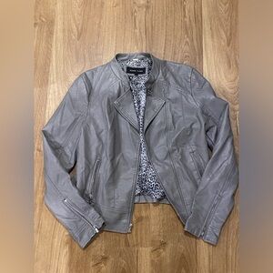 Black Rivet leather jacket Silver Hardware